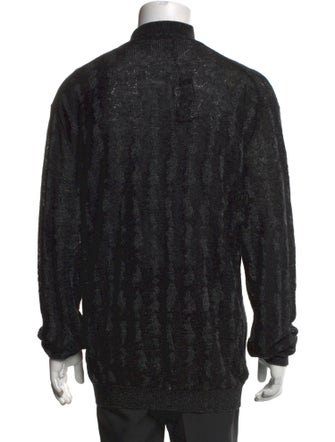 John Varvatos Linen Printed Cardigan