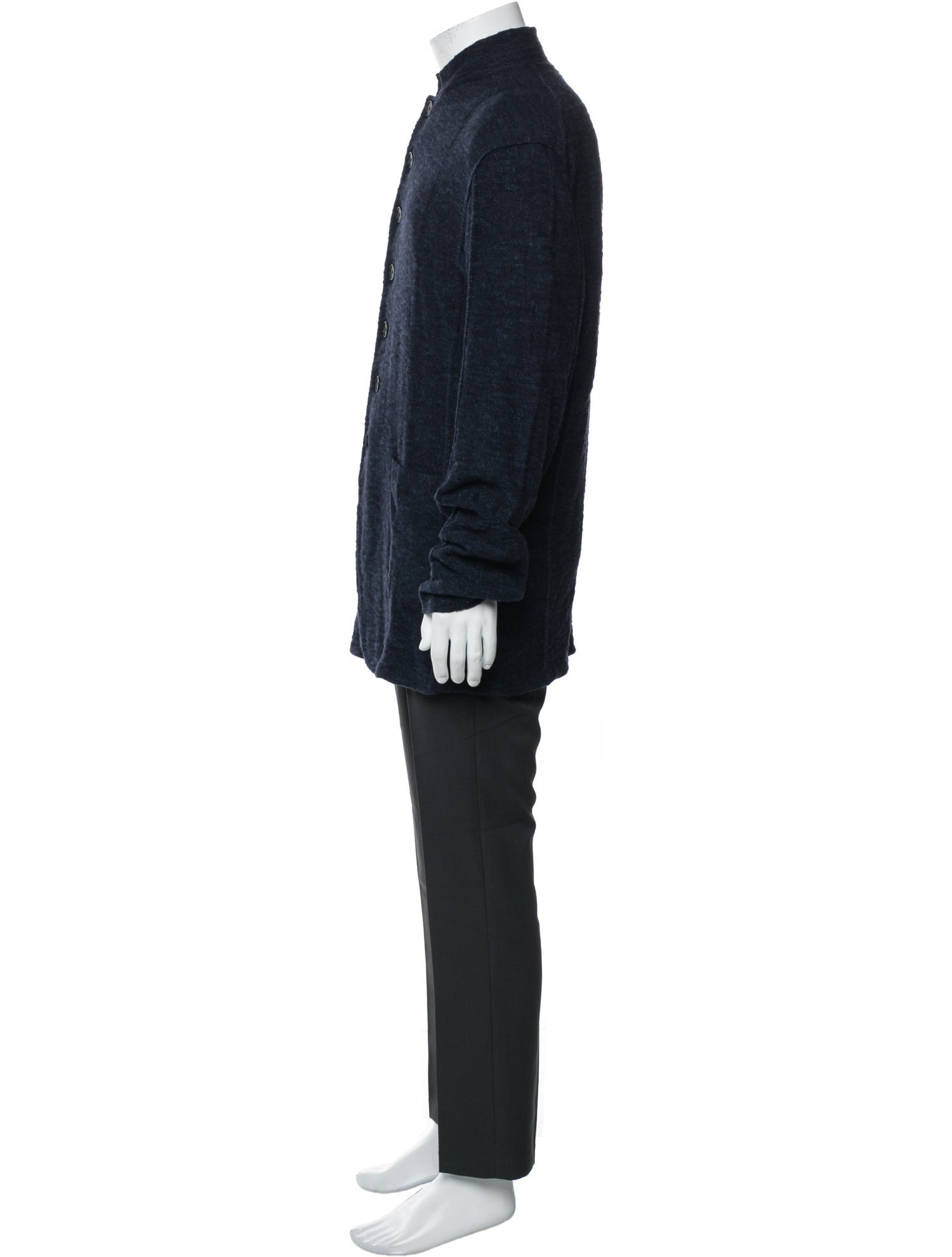 John Varvatos Mock Neck Long Sleeve Cardigan