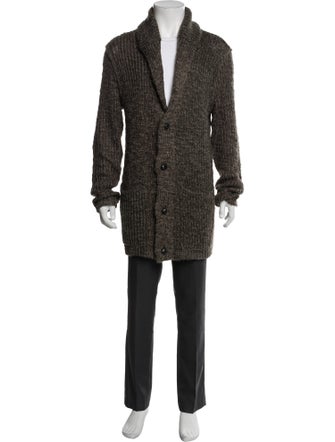 John Varvatos Open Front Long Sleeve Cardigan