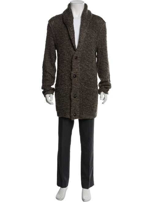 John Varvatos Open Front Long Sleeve Cardigan