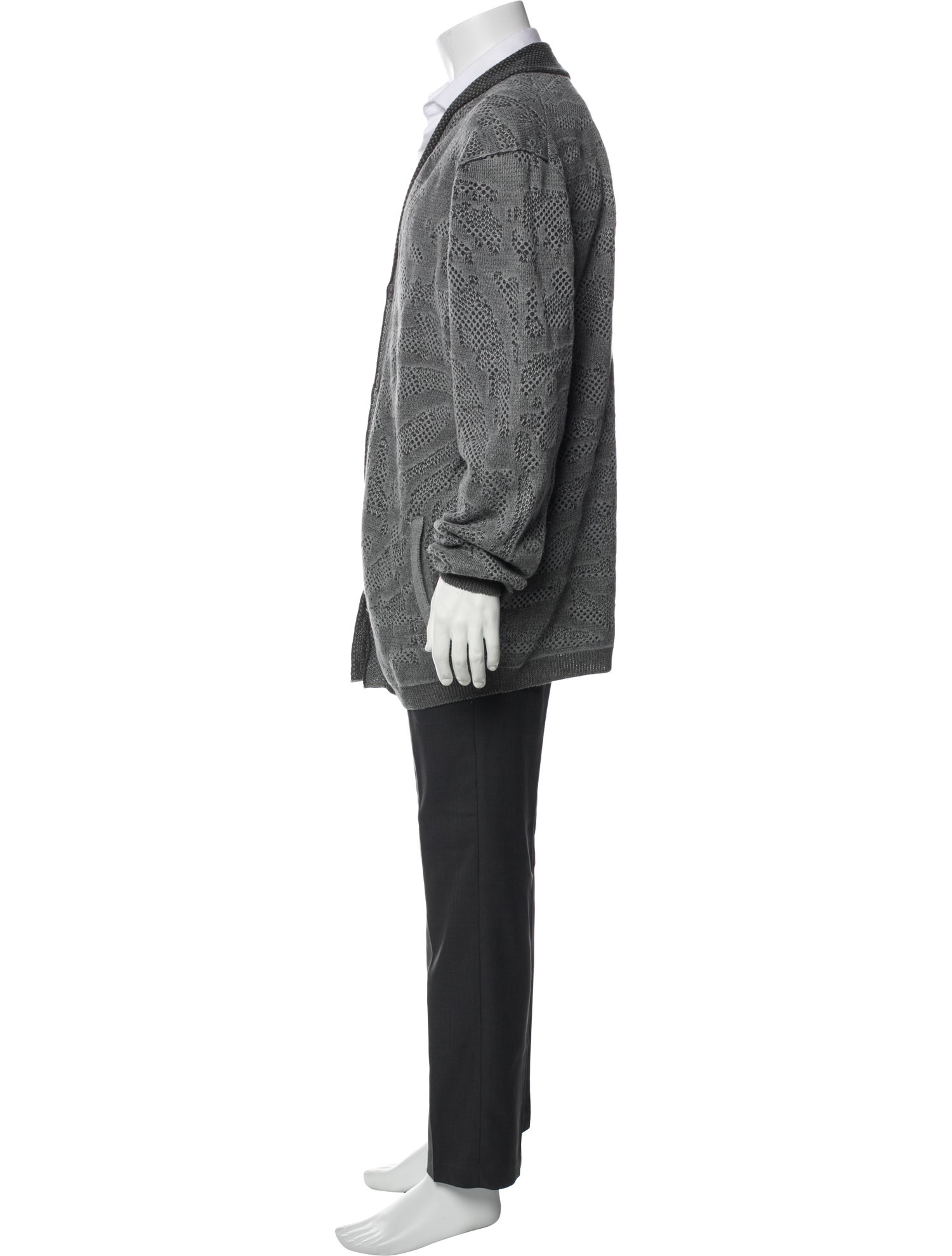 John Varvatos V-Neck Long Sleeve Cardigan