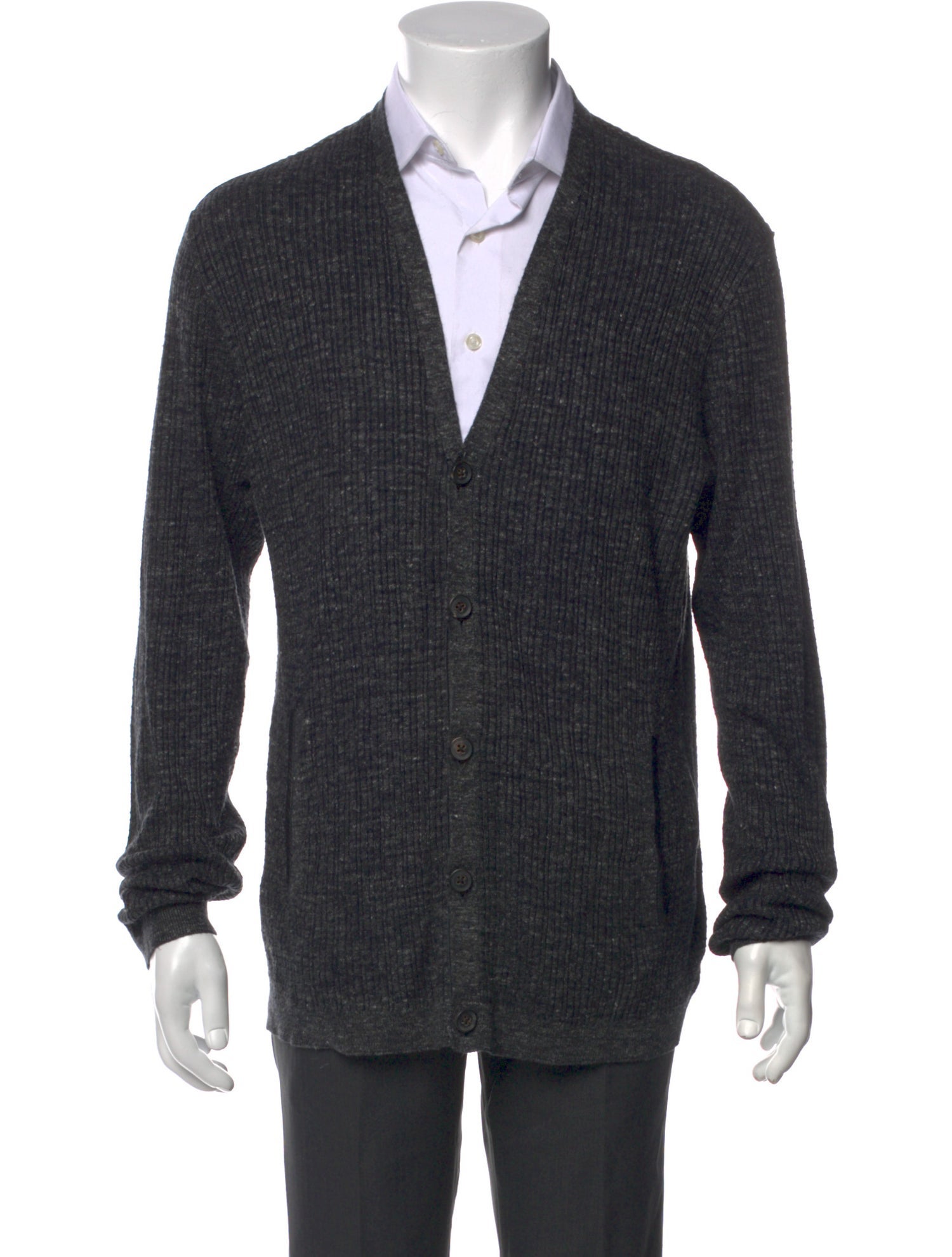 John Varvatos V-Neck Long Sleeve Cardigan