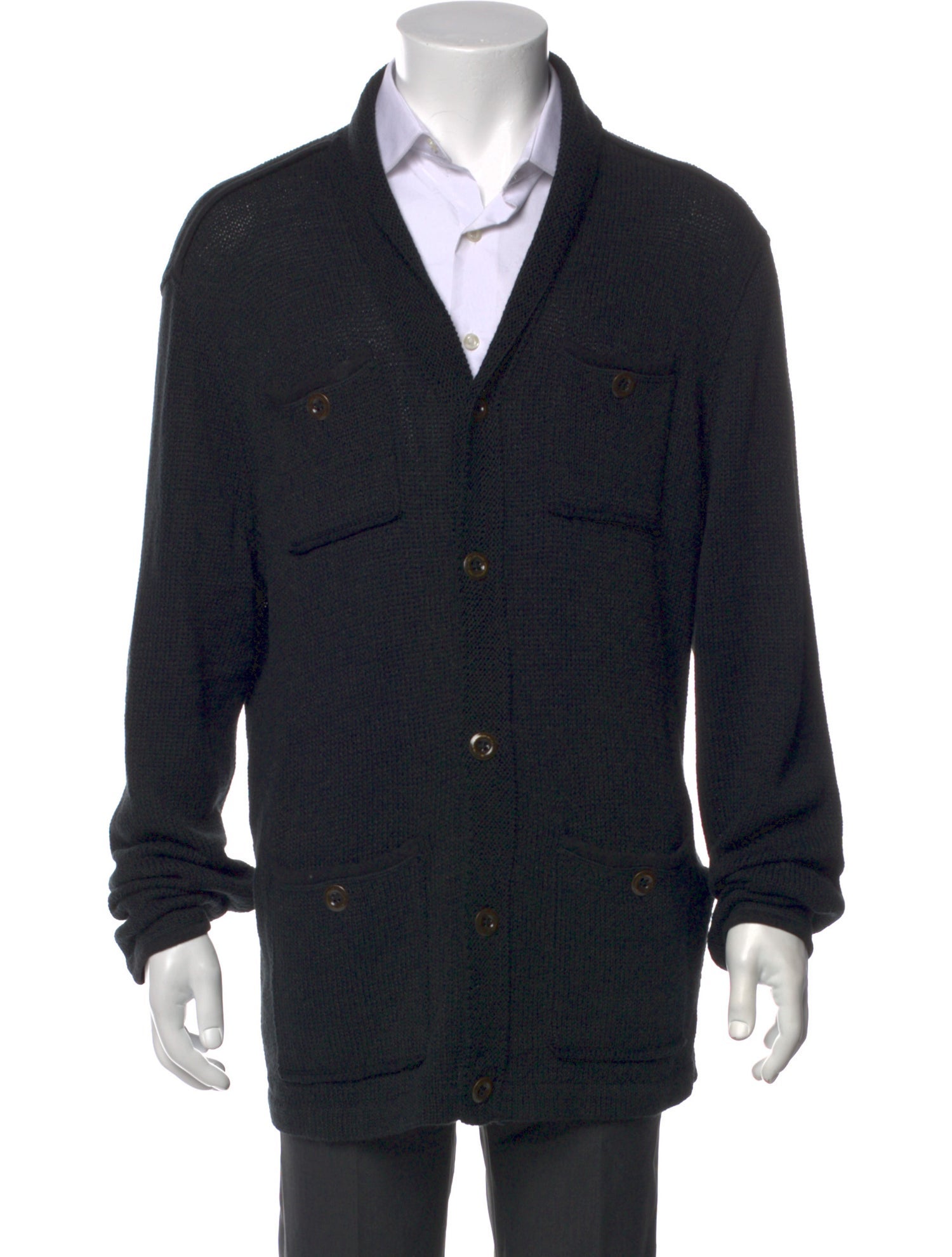 John Varvatos V-Neck Long Sleeve Cardigan