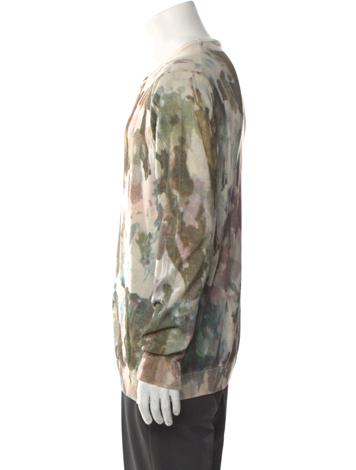 John Varvatos Printed Crew Neck Pullover