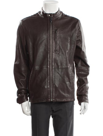 John Varvatos Leather Moto Jacket