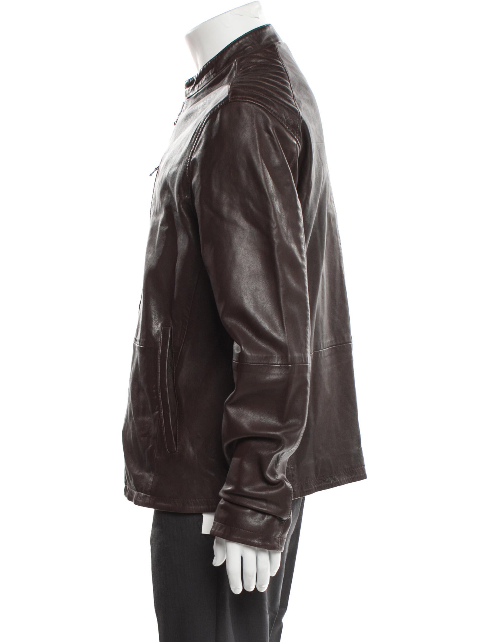John Varvatos Leather Moto Jacket