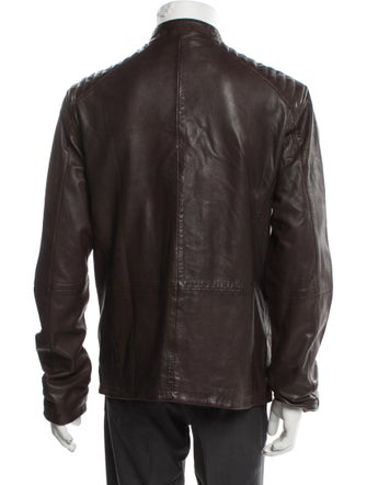 John Varvatos Leather Moto Jacket