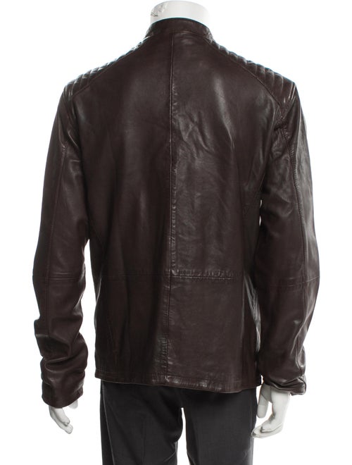 John Varvatos Leather Moto Jacket