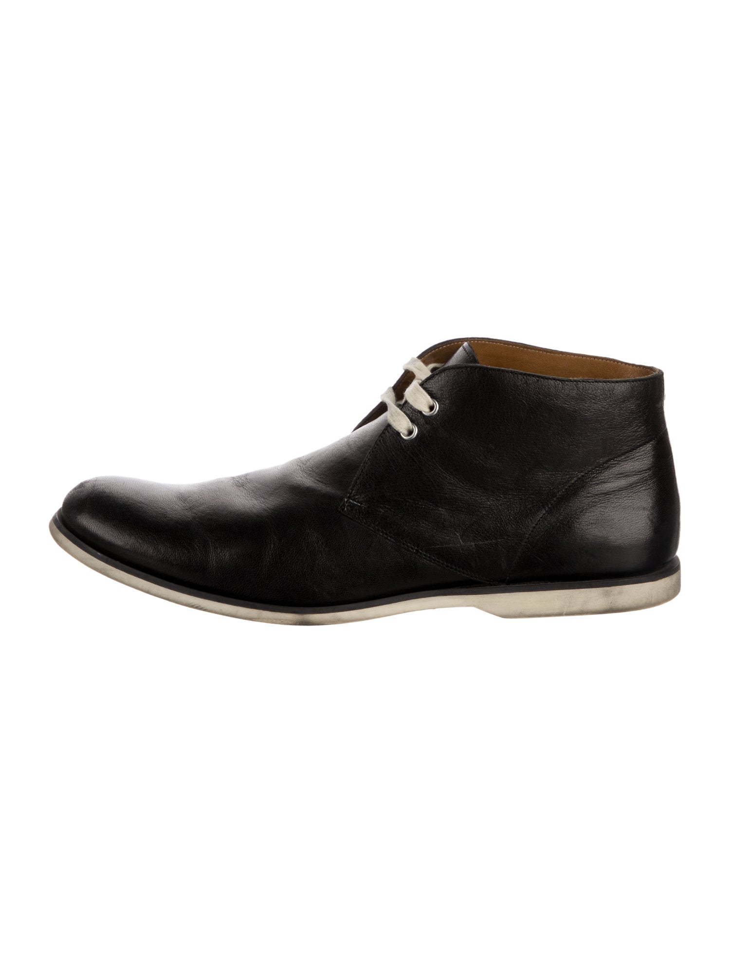 John Varvatos Leather Lace-Up Boots