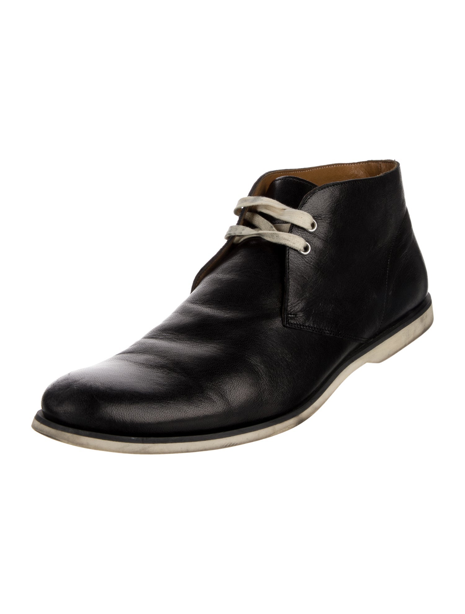 John Varvatos Leather Lace-Up Boots