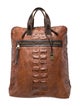 John Varvatos Leather Backpack Large