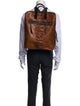 John Varvatos Leather Backpack Large