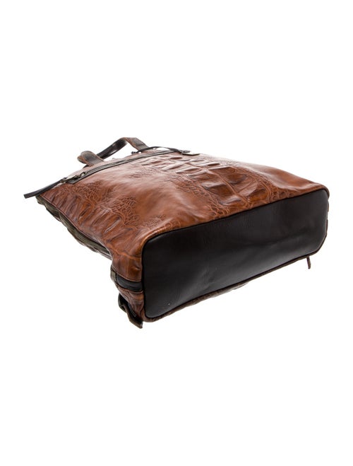 John Varvatos Leather Backpack Large