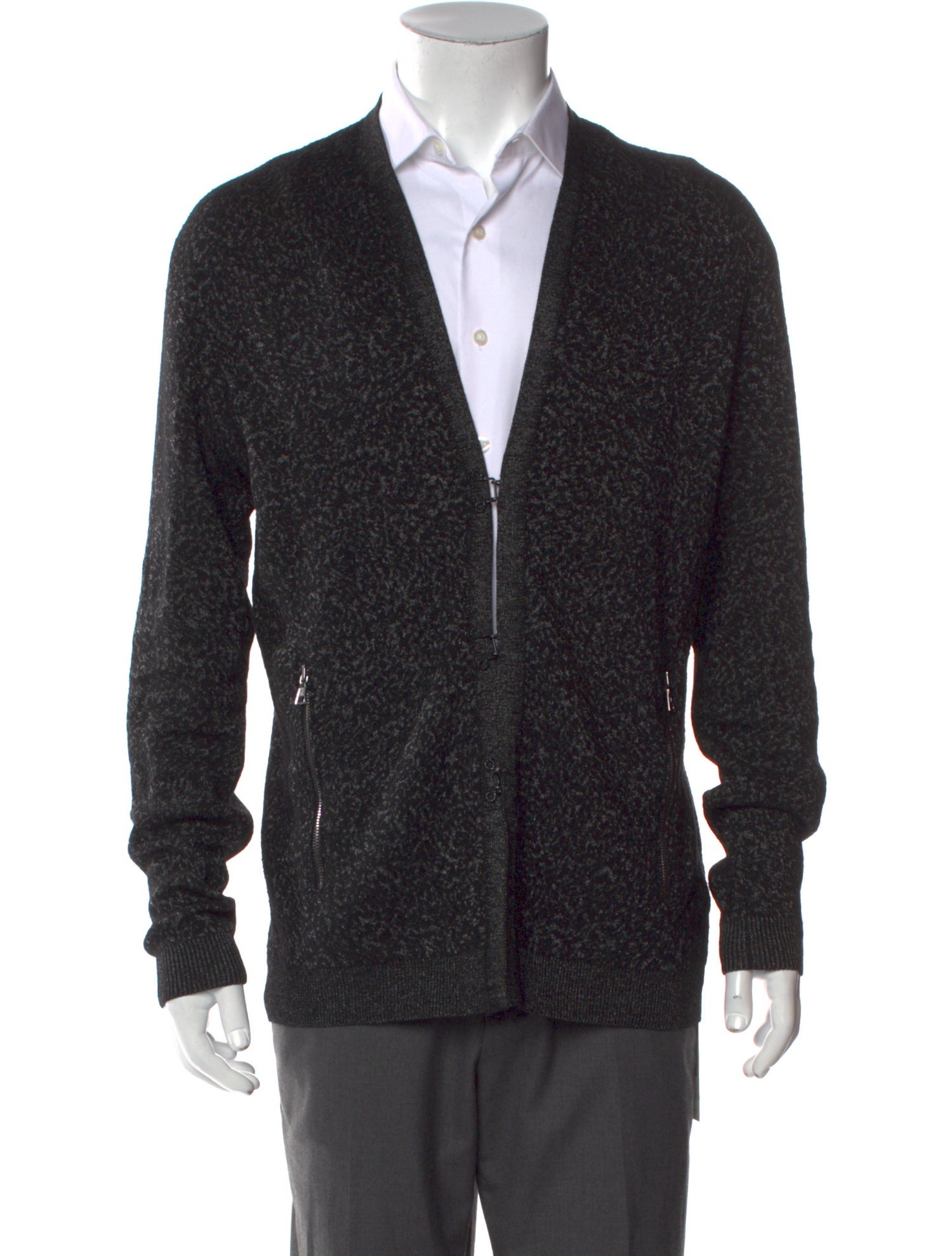 John Varvatos V-Neck Long Sleeve Cardigan