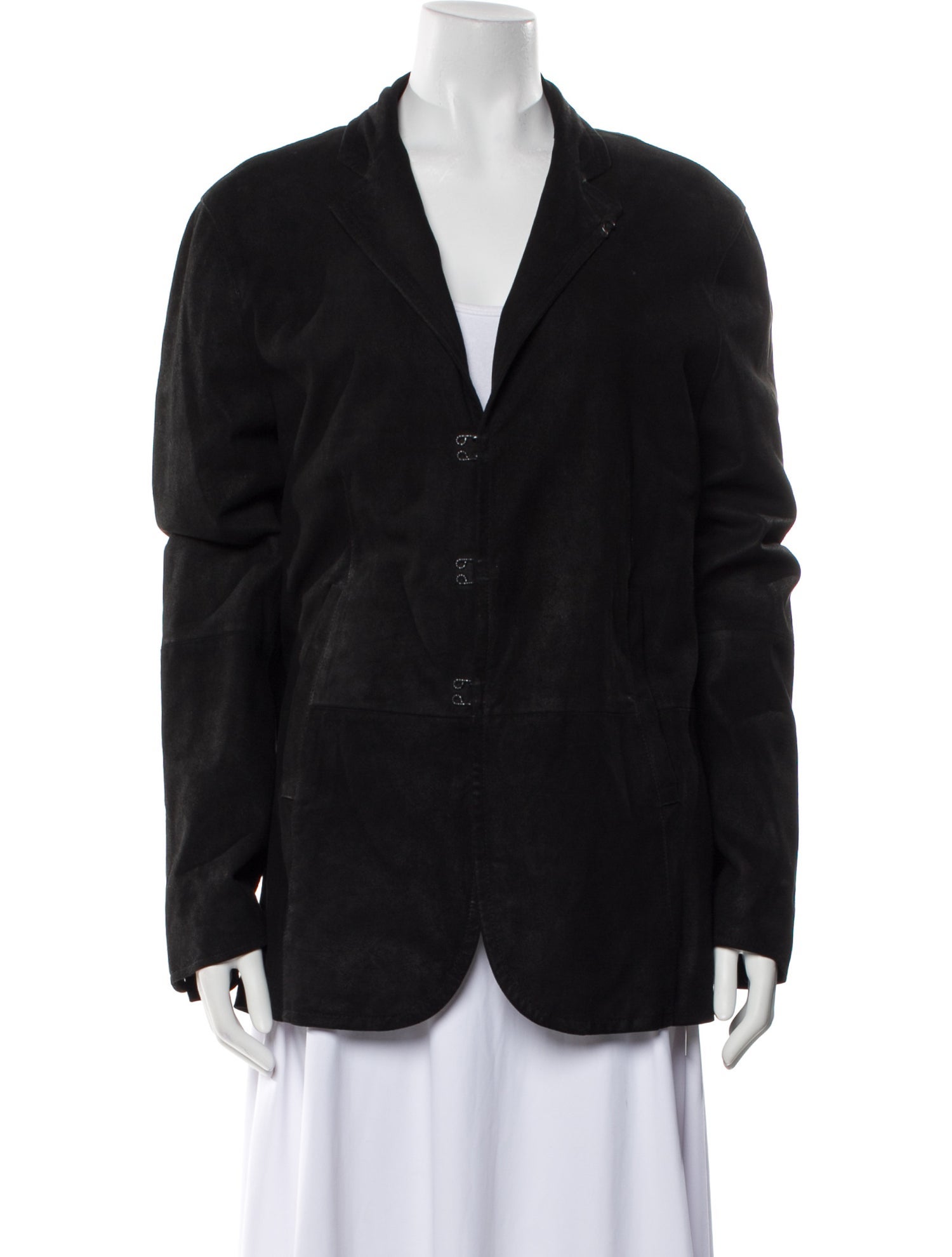 John Varvatos Leather Blazer
