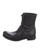 John Varvatos Leather Lace-Up Boots