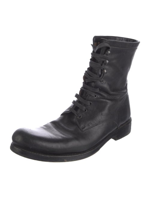 John Varvatos Leather Lace-Up Boots