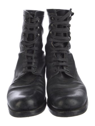 John Varvatos Leather Lace-Up Boots
