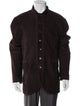 John Varvatos Eel Skin Plaid Print Utility Jacket