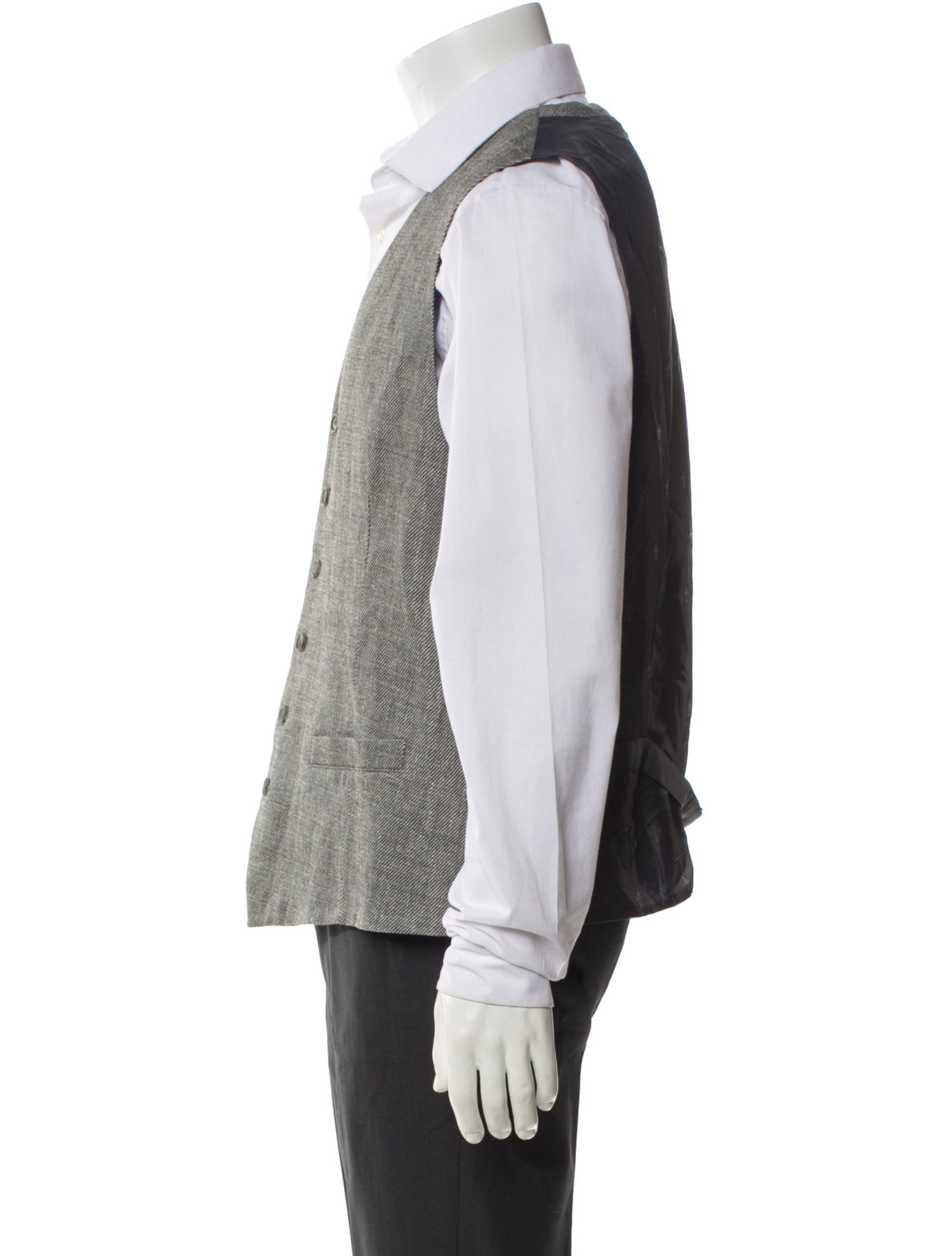 John Varvatos Linen Suit Vest