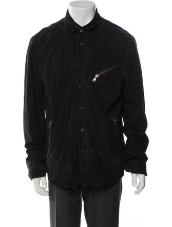 John Varvatos Suede Utility Jacket