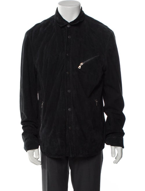 John Varvatos Suede Utility Jacket