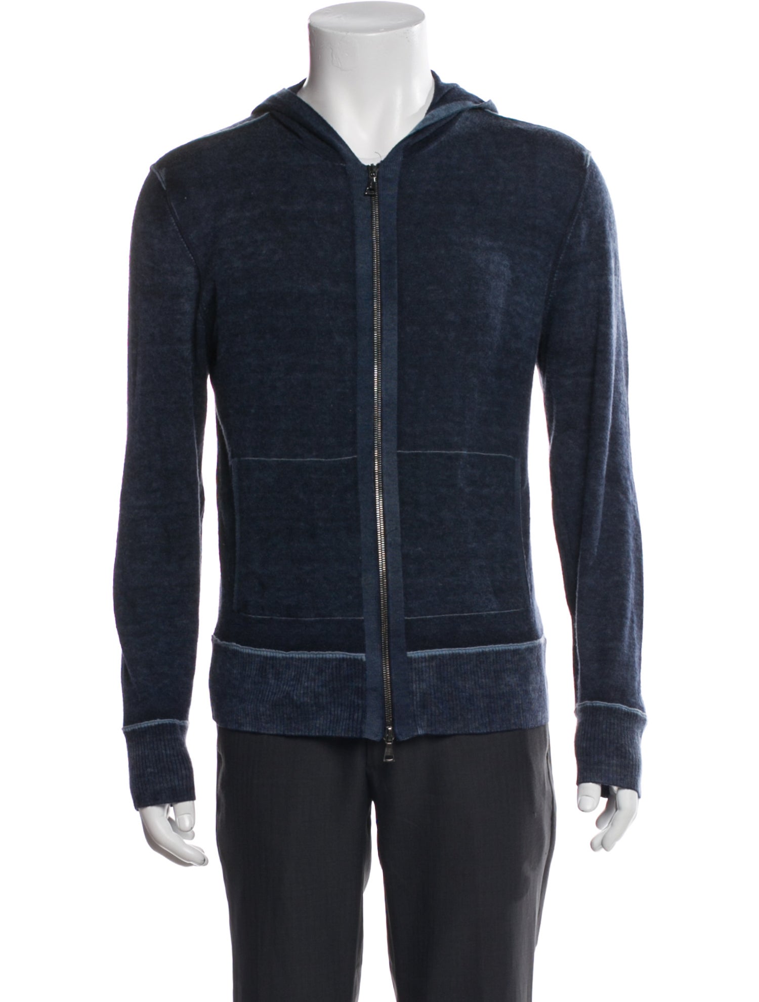 John Varvatos Cashmere V-Neck Hoodie