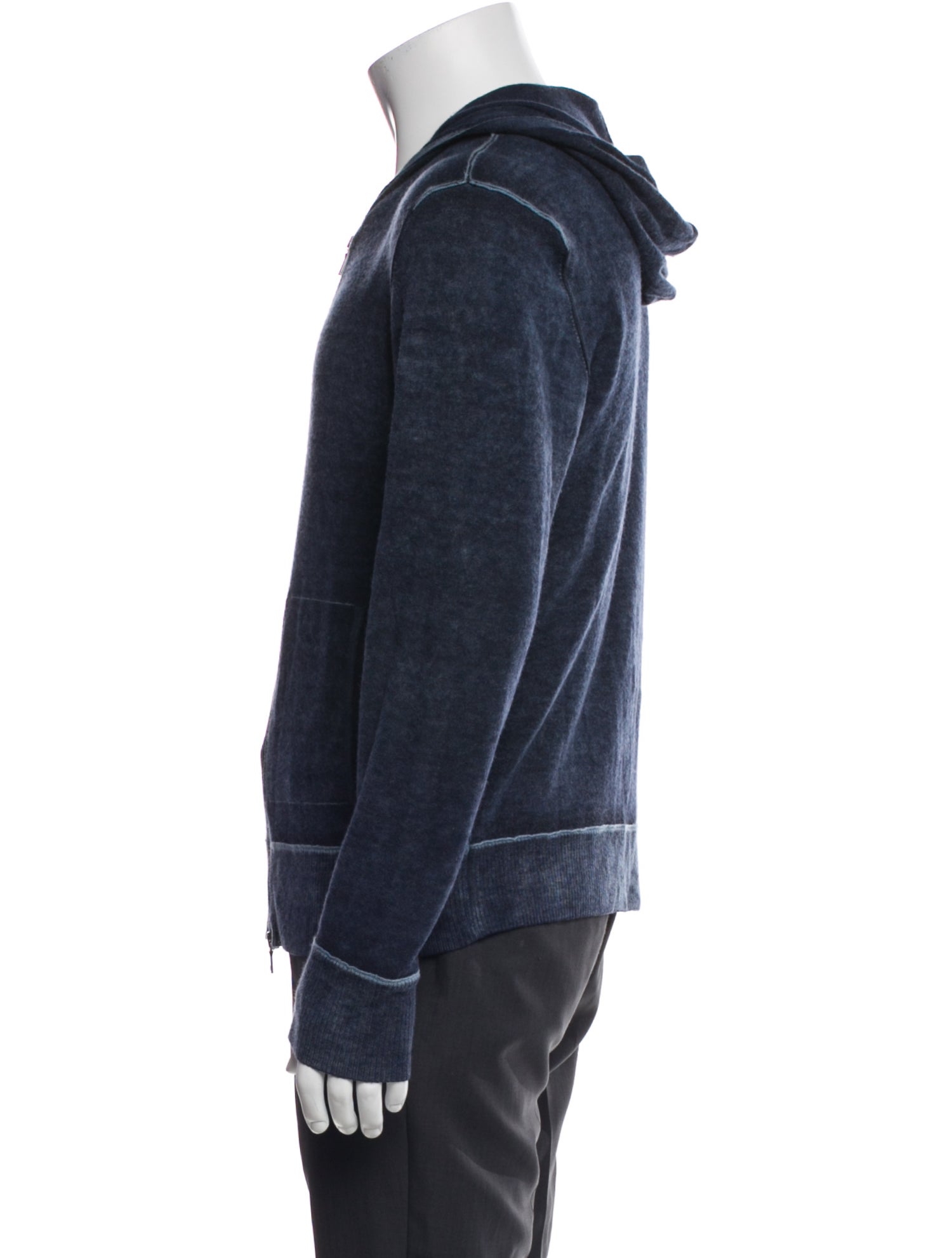 John Varvatos Cashmere V-Neck Hoodie