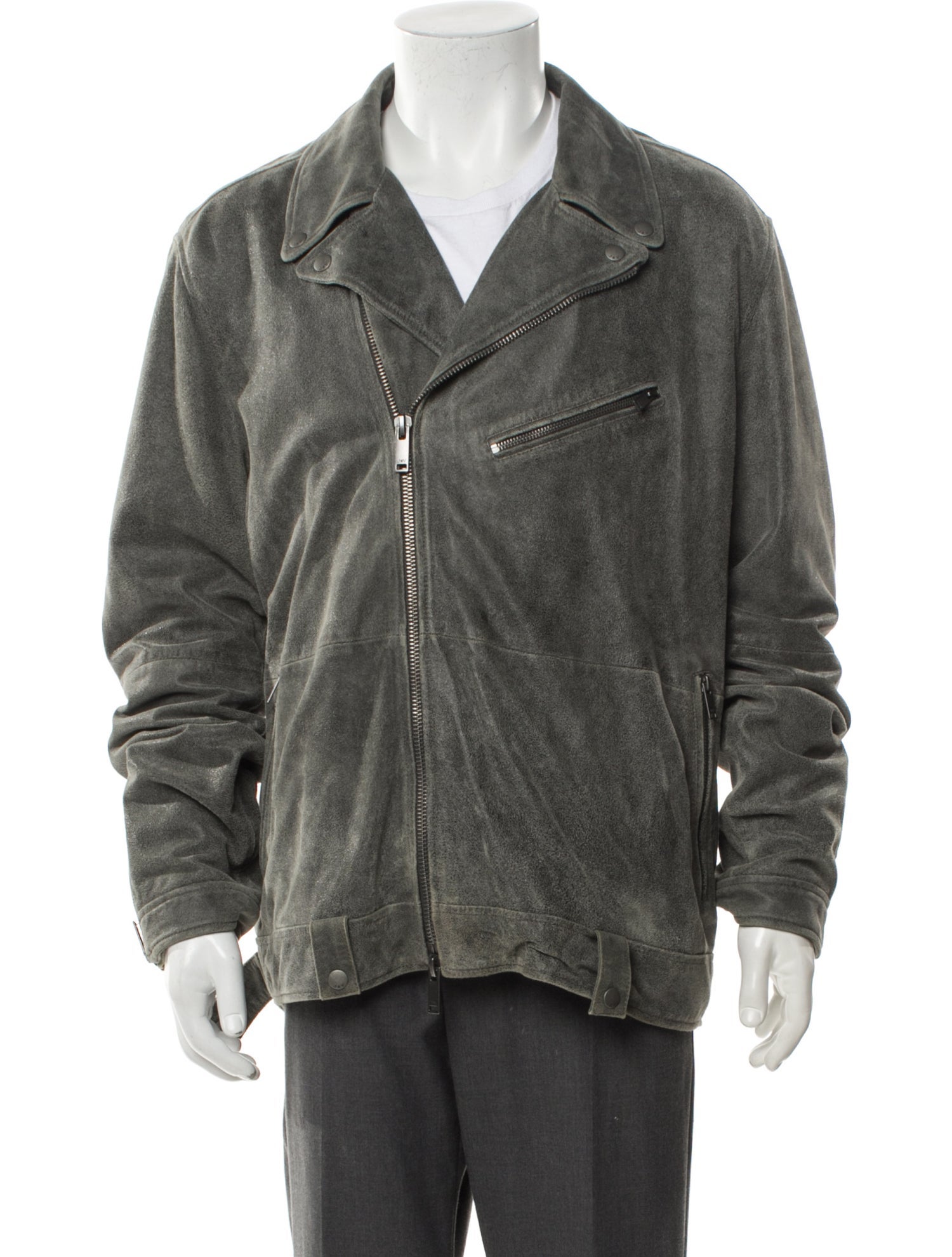 John Varvatos Goat Leather Moto Jacket