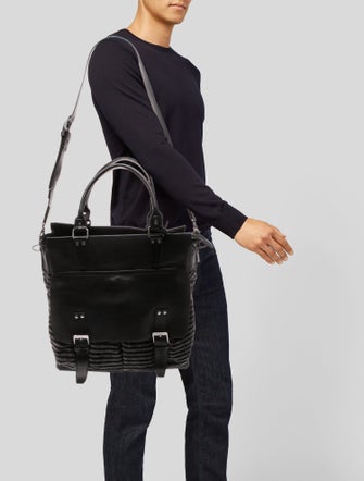 John Varvatos Wool Messenger Bag