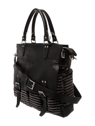 John Varvatos Wool Messenger Bag