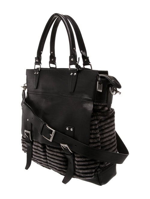 John Varvatos Wool Messenger Bag