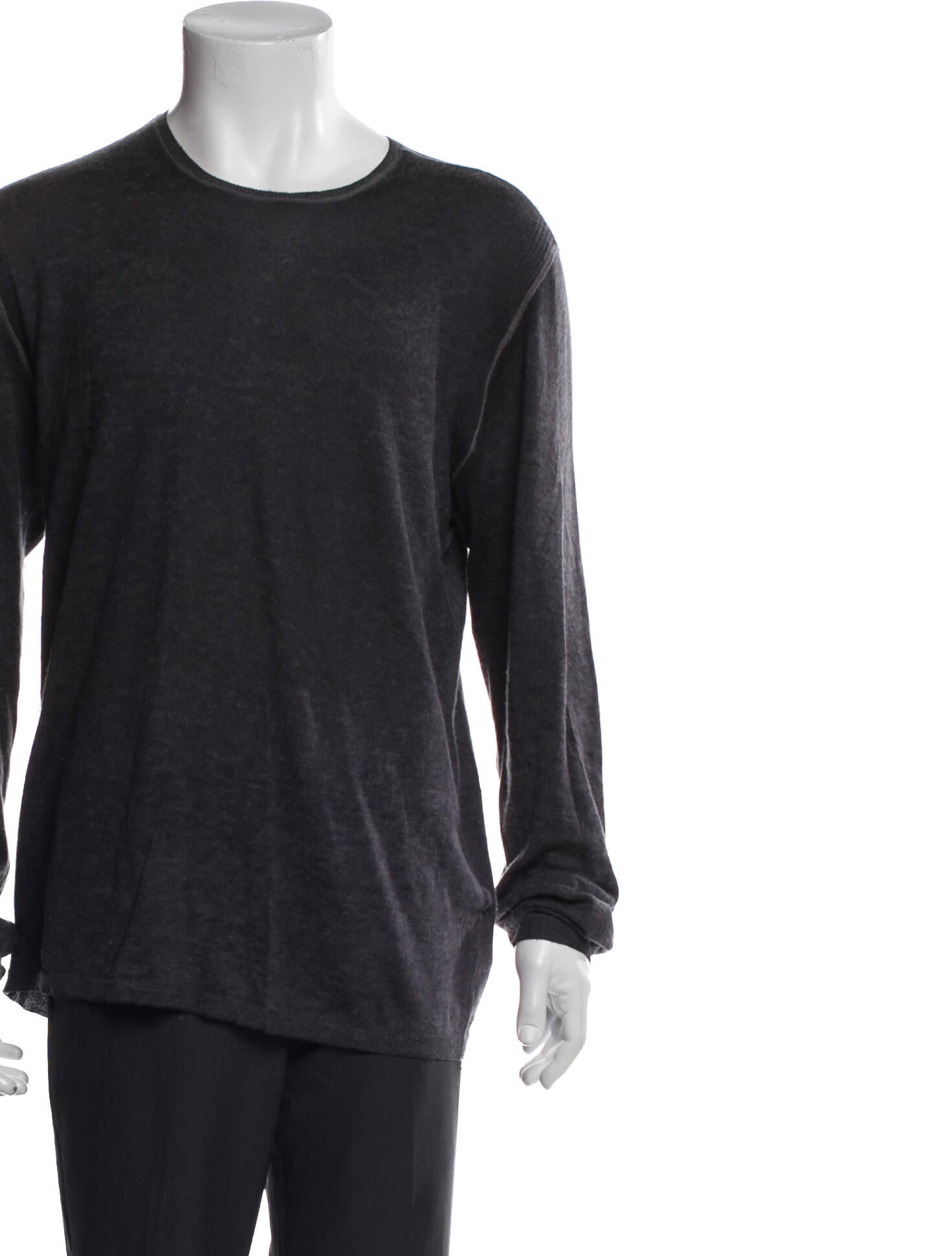 John Varvatos Silk Crew Neck Pullover