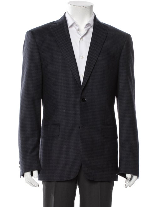 John Varvatos Star U.S.A. Wool Plaid Print Blazer