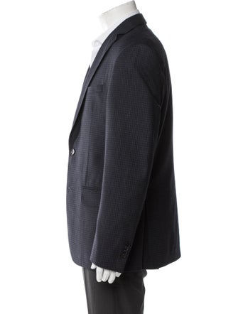 John Varvatos Star U.S.A. Wool Plaid Print Blazer