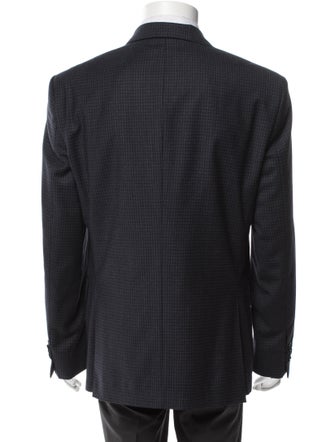 John Varvatos Star U.S.A. Wool Plaid Print Blazer