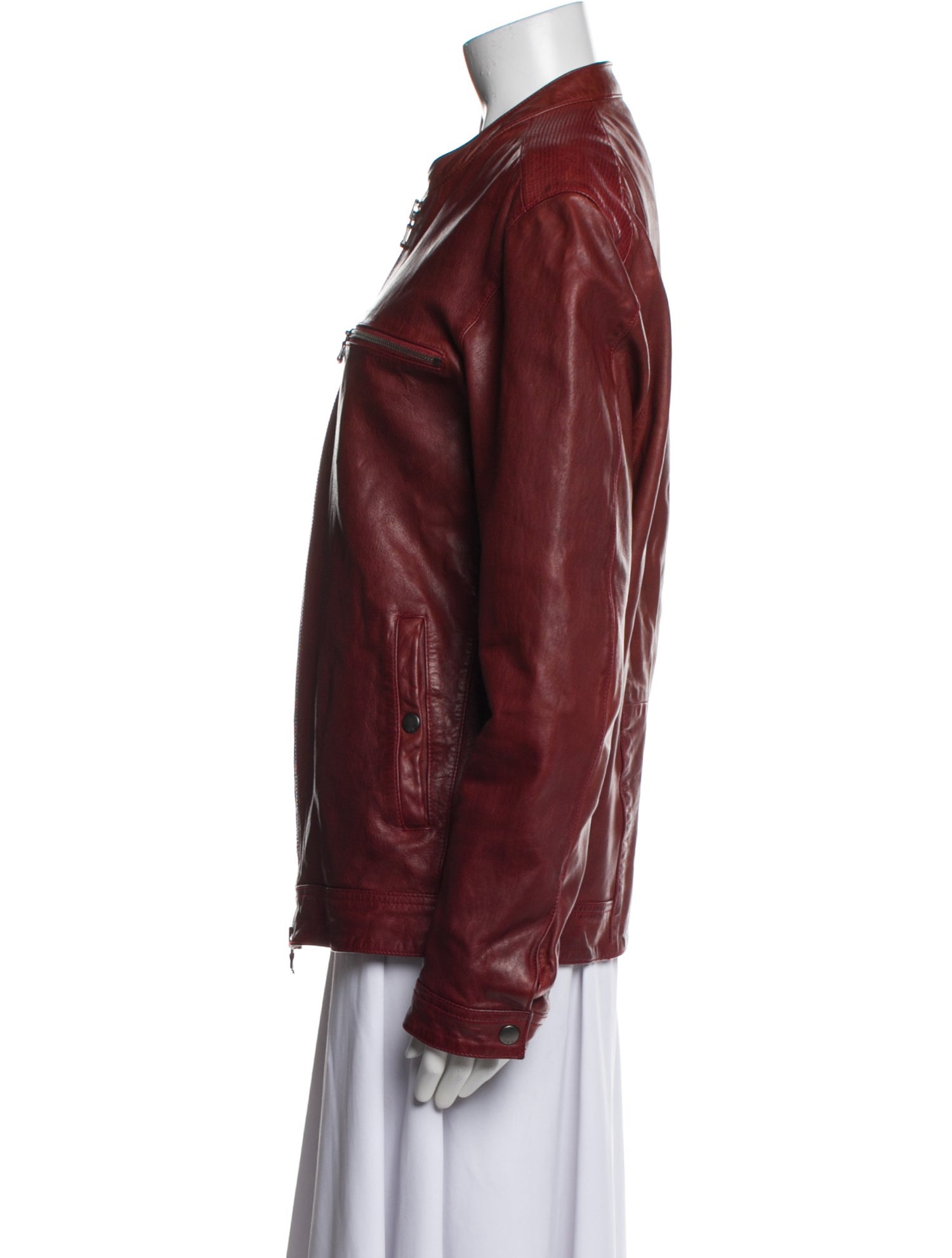 John Varvatos Leather Biker Jacket