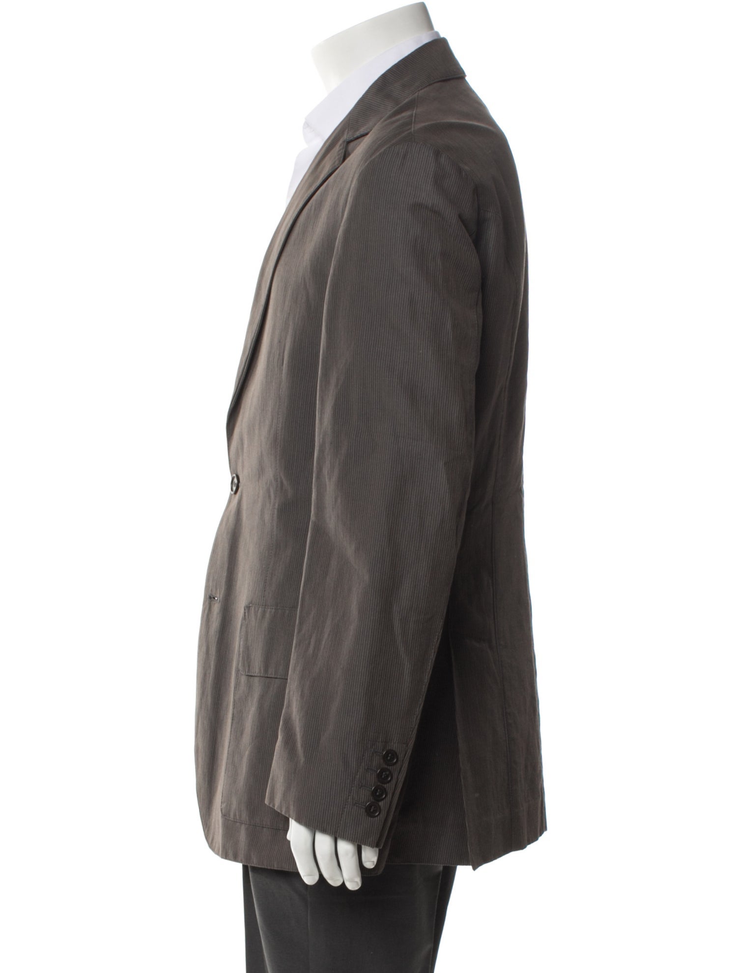 John Varvatos Striped Embroidered Accent Blazer