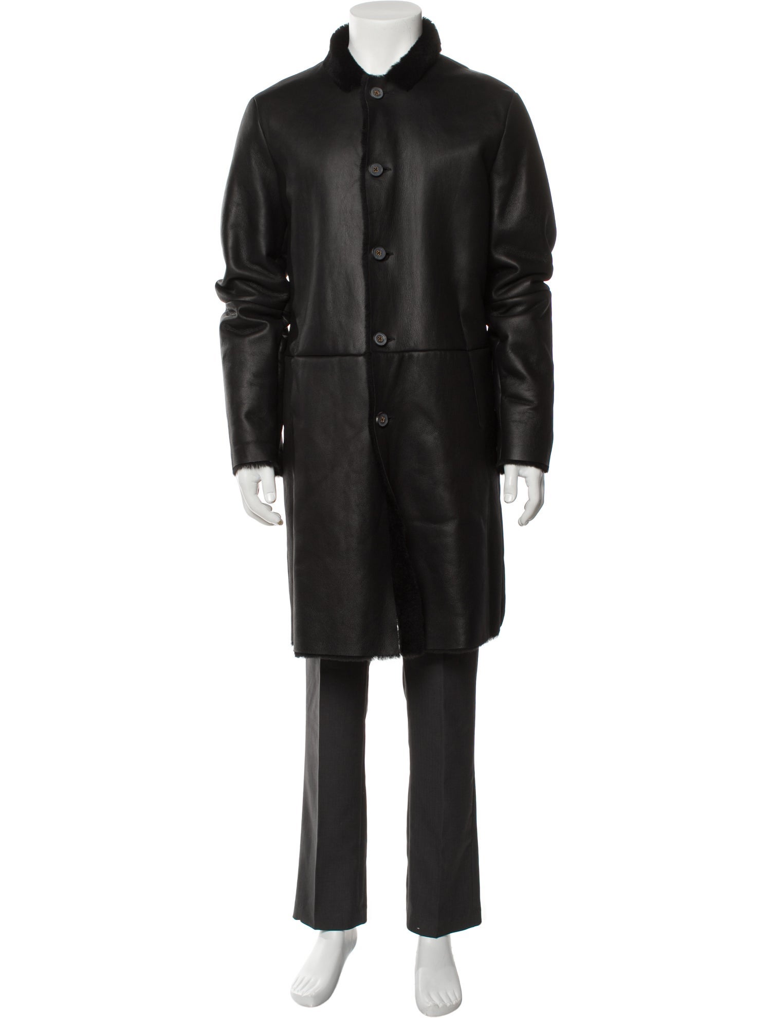 John Varvatos Shearling Overcoat w/ Tags