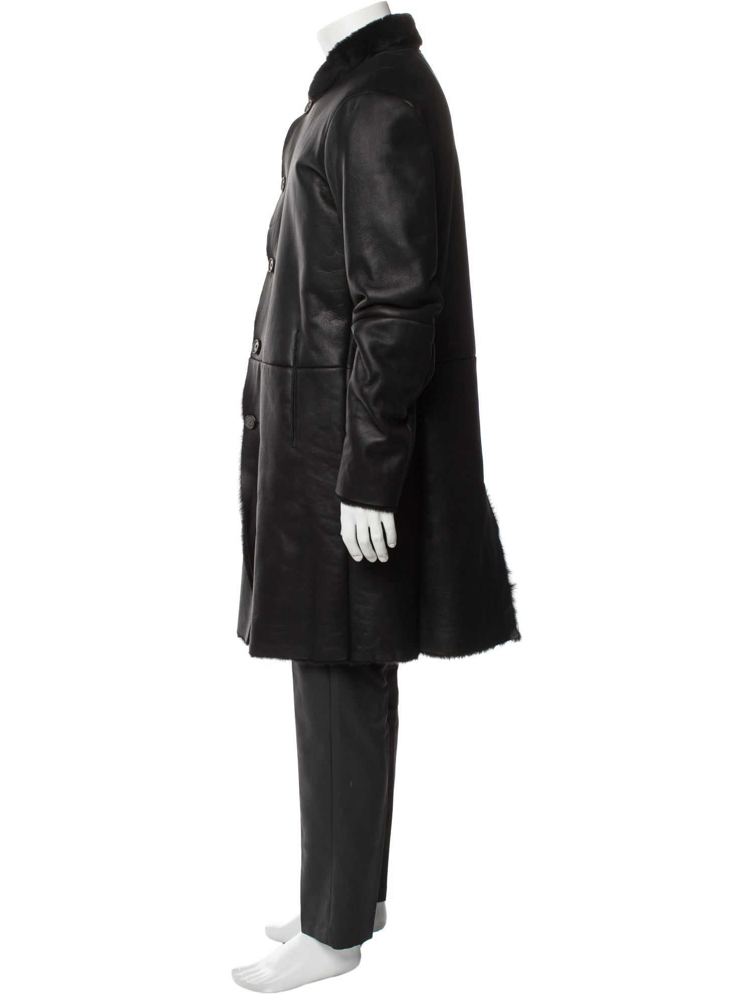 John Varvatos Shearling Overcoat w/ Tags