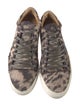 John Varvatos Ponyhair Printed Sneakers