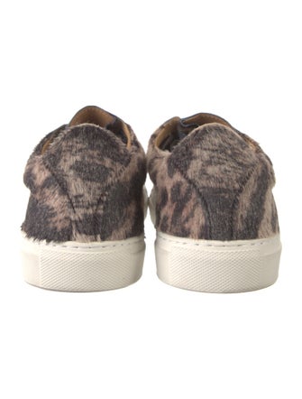 John Varvatos Ponyhair Printed Sneakers