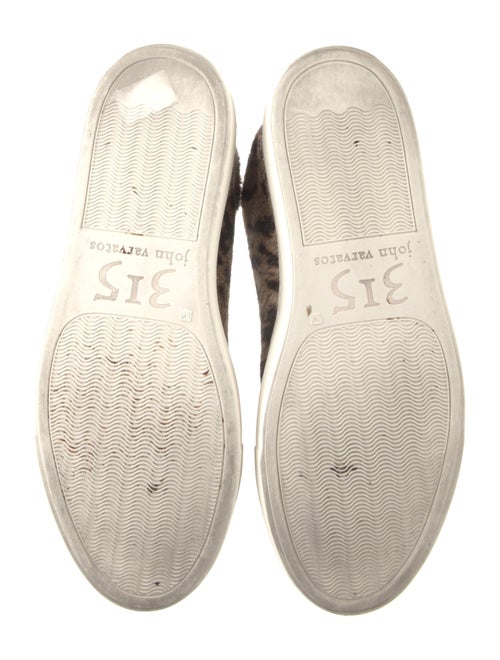 John Varvatos Ponyhair Printed Sneakers