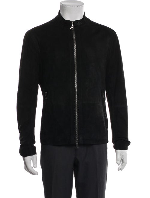John Varvatos Suede Bomber Jacket