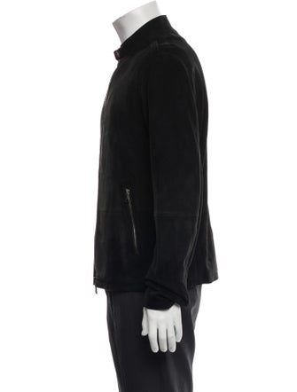 John Varvatos Suede Bomber Jacket