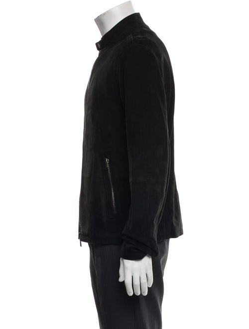 John Varvatos Suede Bomber Jacket