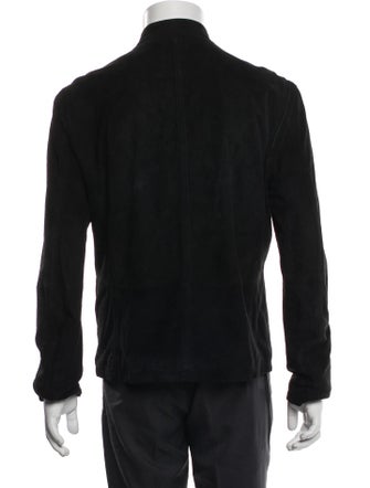 John Varvatos Suede Bomber Jacket