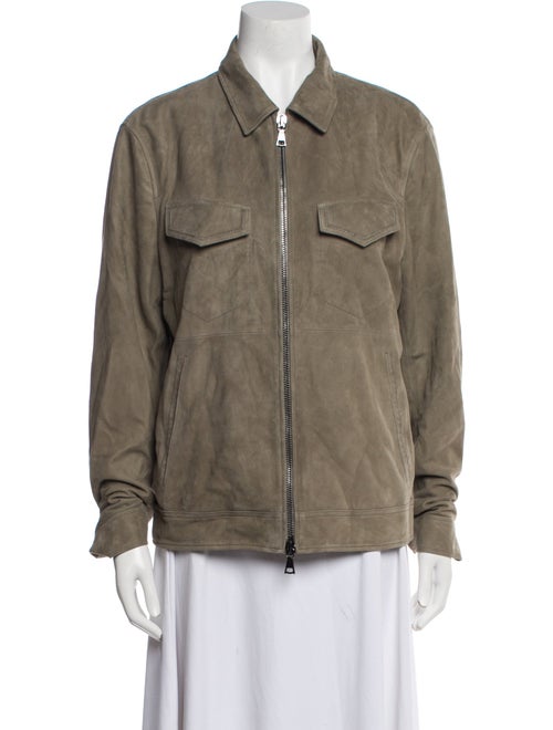 John Varvatos Suede Utility Jacket