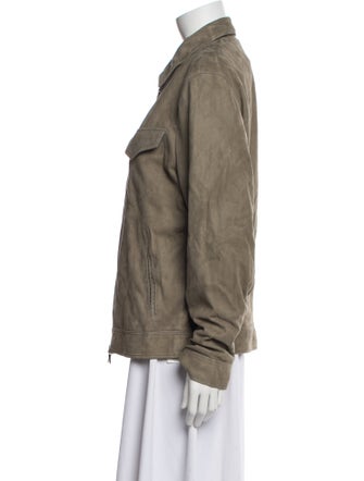 John Varvatos Suede Utility Jacket