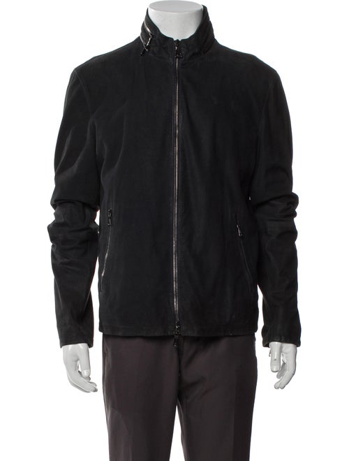 John Varvatos Suede Moto Jacket